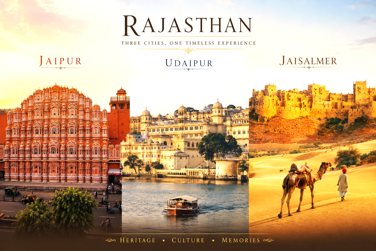 Rajasthan Royal Escape – Jaipur, Udaipur, Jaisalmer