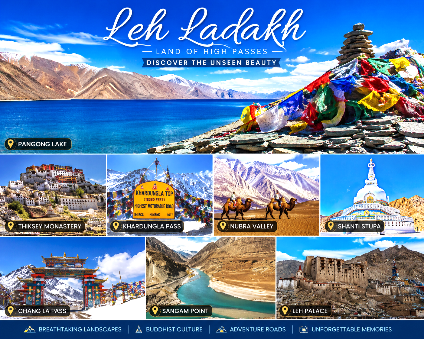 Leh Ladakh Tour Package – 5 Nights / 6 Days